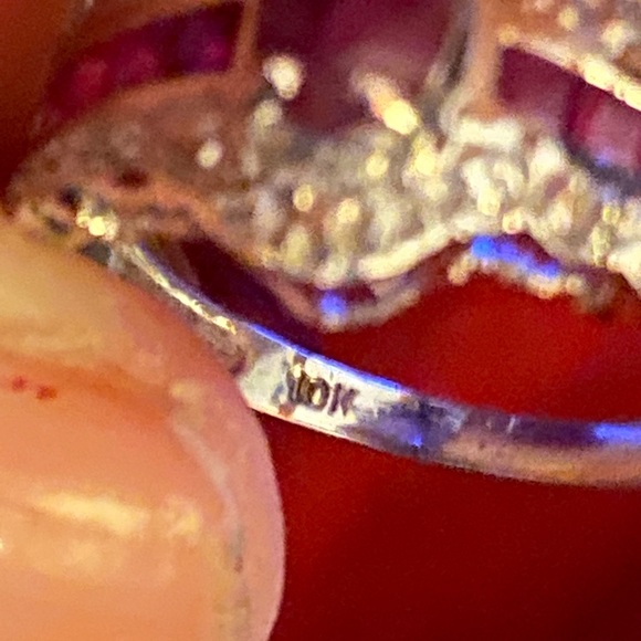 Ruby and diamond ring - Picture 8 of 8